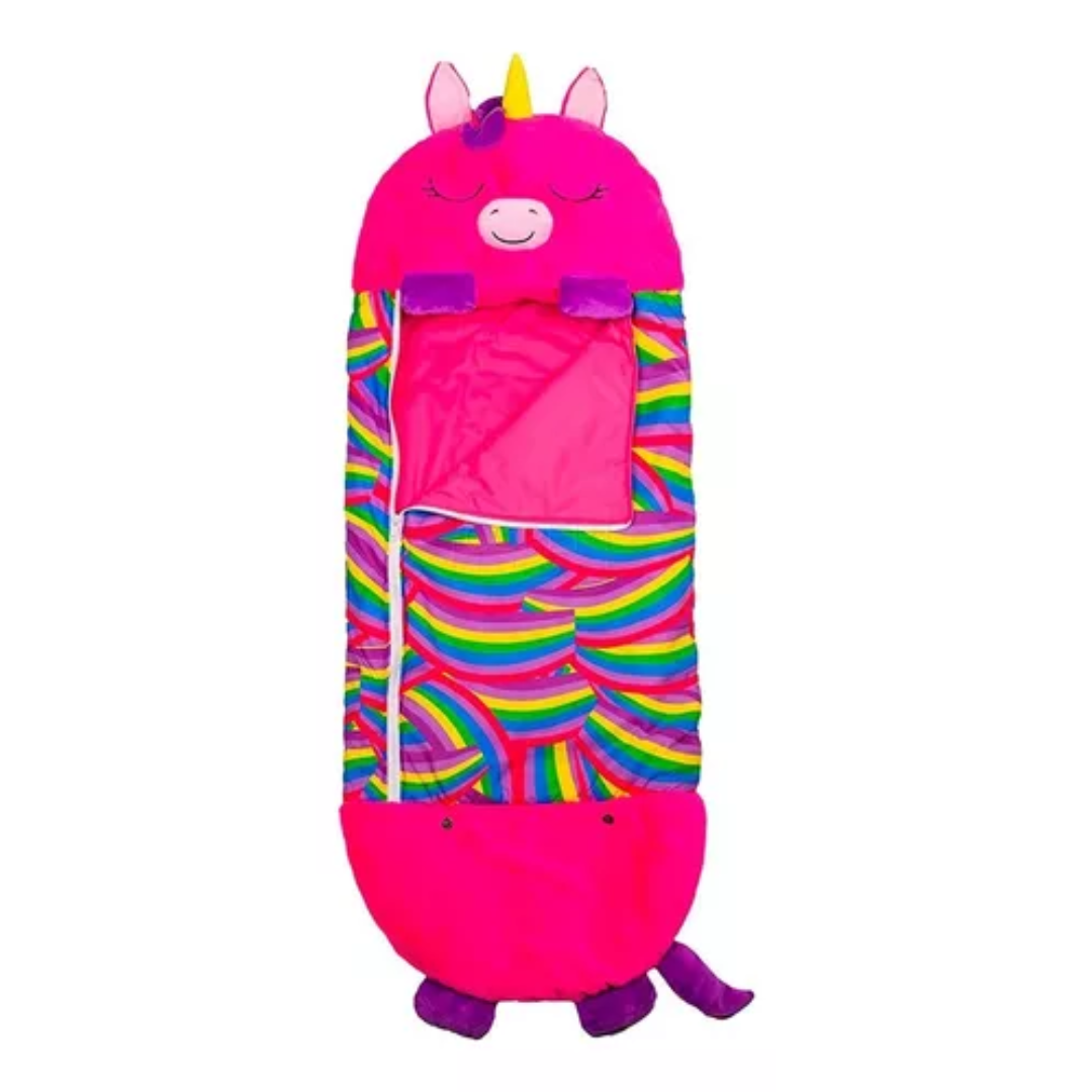 Vista 2 de Peluche Almohada Y Saco De Dormir - motivos: UNICORNIO FUCSIA